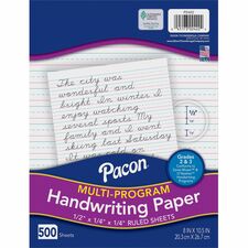 Pacon Multi-Program Handwriting Papers [PAPER;HNDWRTNG;2ND&3RD GRDE-RM]