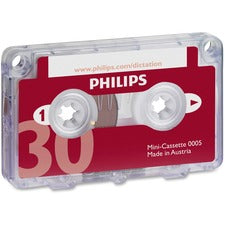 Philips Speech Mini Dictation Cassette - 1 x 30 Minute