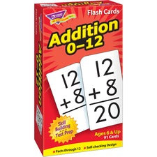 Trend Math Flash Cards - Educational - 1 / Box [CARDS;FLASH;ADDITION;0-12-BX]
