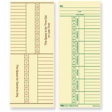 TOPS Named Days/Overtime Time Cards