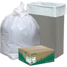 Earthsense Heavy-Duty Reclaim Recycled White Can Liners