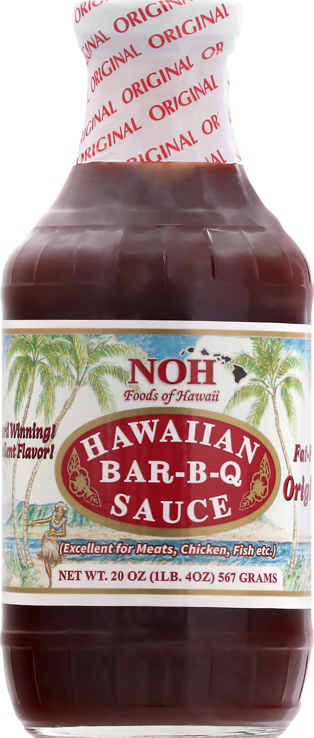 NOH Hawaiian Original Bar-B-Q Sauce 20 oz - Case of 6