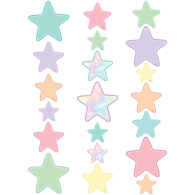 TEACHER CREATED RESOURCES - Pastel Pop Star Accents - Assorted Sizes, 60 Per Pack, 3 Packs