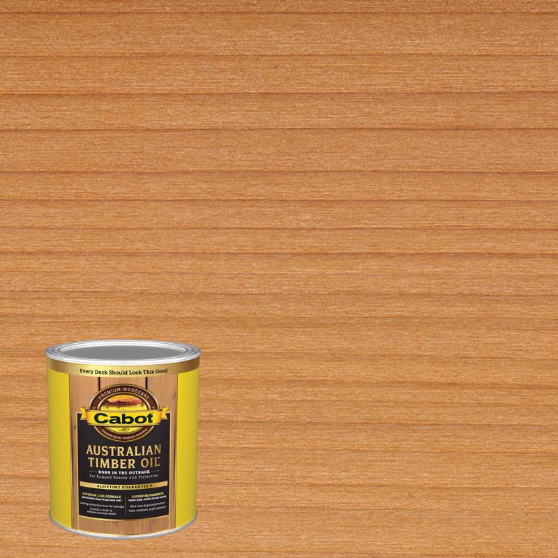 CABOT - Cabot Australian Timber Oil Transparent Amberwood Oil-Based Australian Timber Oil 1 qt - Case of 4