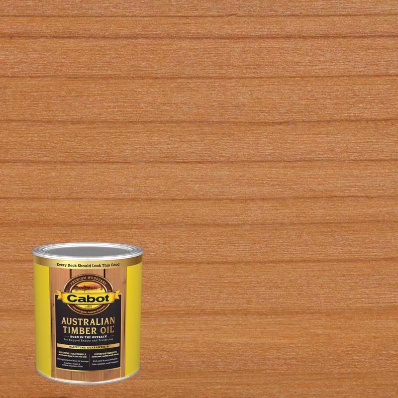 CABOT - Cabot Australian Timber Oil Transparent Honey Teak Oil-Based Australian Timber Oil 1 qt - Case of 4