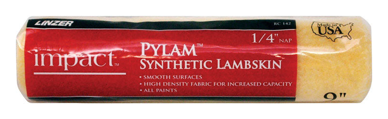 LINZER - Linzer Impact Pylam Synthetic Lambskin 9 in. W X 1/4 in. Regular Paint Roller Cover 1 pk - Case of 12