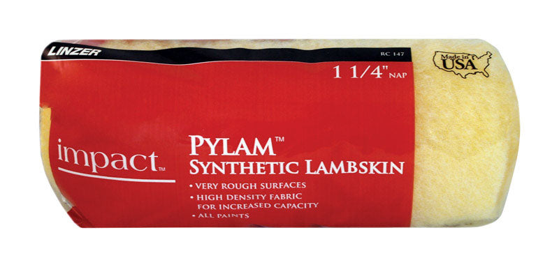 LINZER - Linzer Impact Pylam Synthetic Lambskin 9 in. W X 1-1/4 in. Regular Paint Roller Cover 1 pk - Case of 12