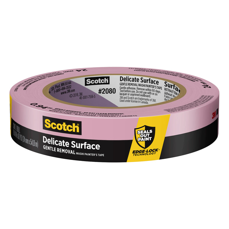 SCOTCH BLUE - 3M Scotch 0.94 in. W X 60 yd L Purple Medium Strength Painter's Tape 1 pk