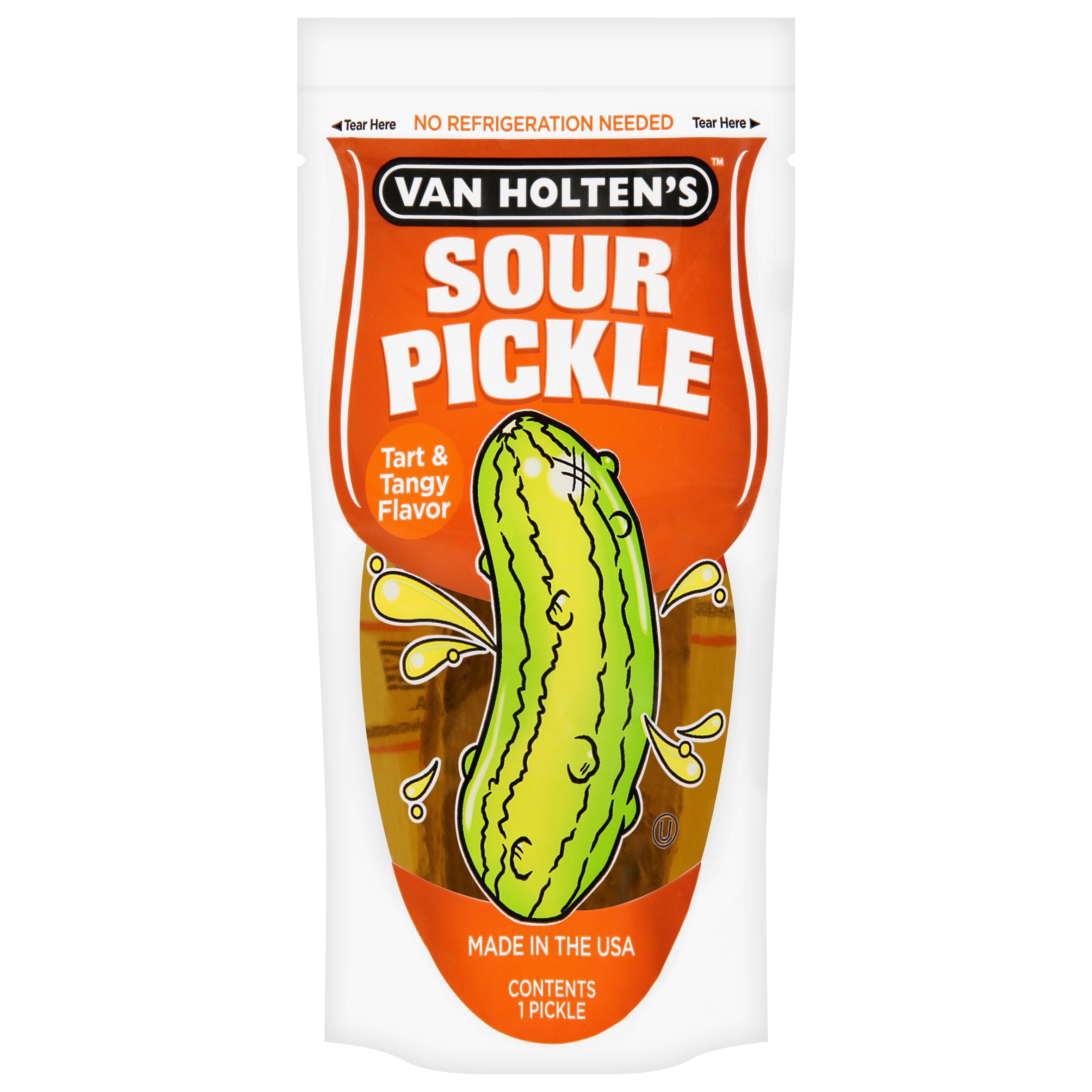Van Holten's Sour Tart & Tangy Flavor Pickle 1 ea - Case of 12