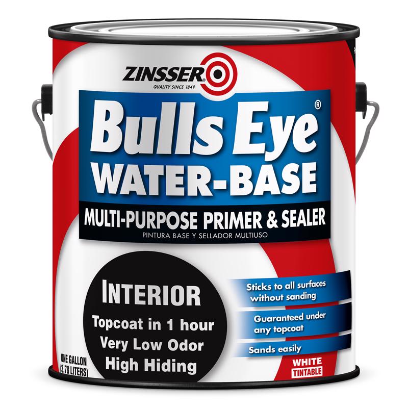 ZINSSER - Zinsser Bulls Eye White Flat Primer and Sealer 1 gal - Case of 4