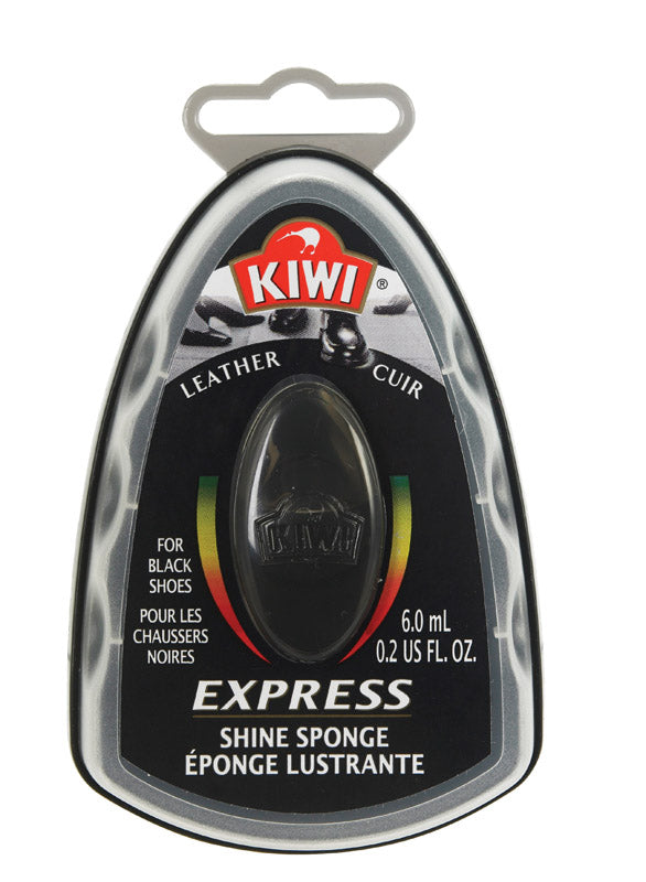 KIWI - Kiwi Express Shine Black Shine Sponge Shoe Polish 0.23 oz