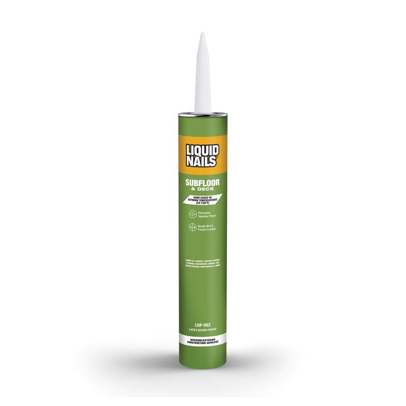 LIQUID NAILS - Liquid Nails Subfloor & Deck Acrylic Latex Construction Adhesive 28 oz - Case of 12