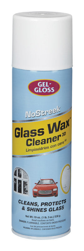 GEL-GLOSS - Gel-Gloss NoStreek No Scent Glass Cleaner 19 oz Spray - Case of 12