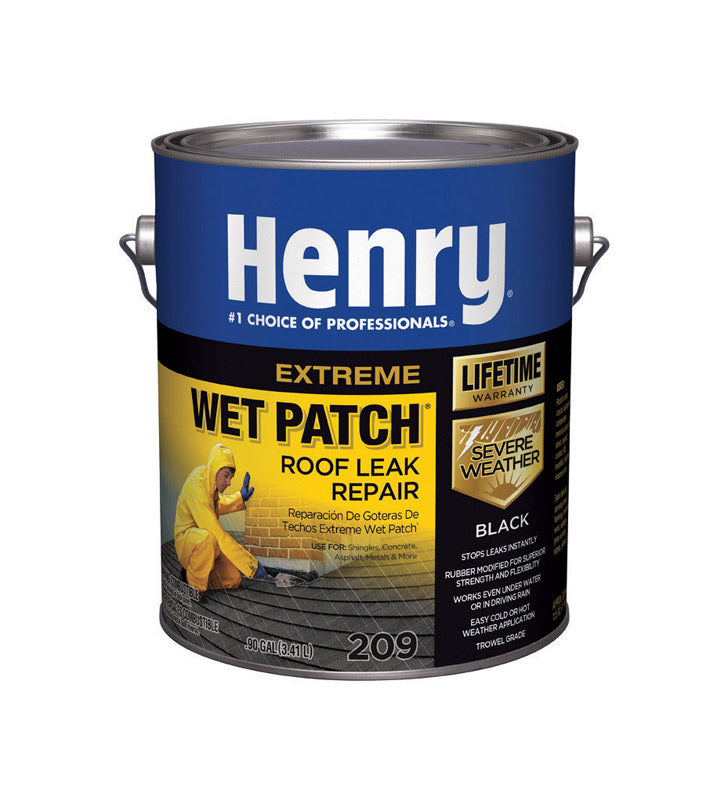 HENRY - Henry Gloss Black Asphalt All-Weather Roof Cement 0.9 gal - Case of 4