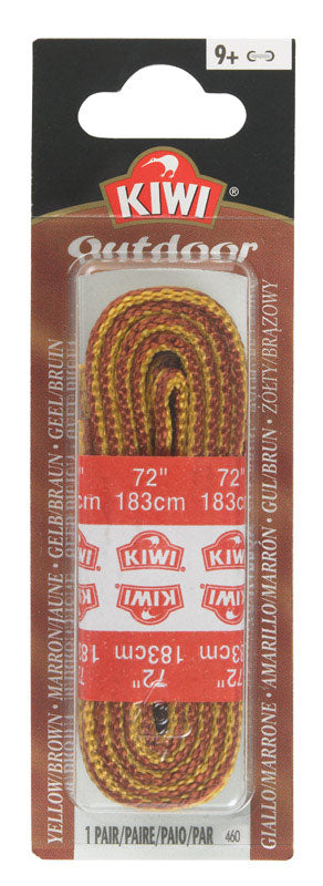 KIWI - Kiwi Outdoor 72 in. Gold &  Brown Boot Laces