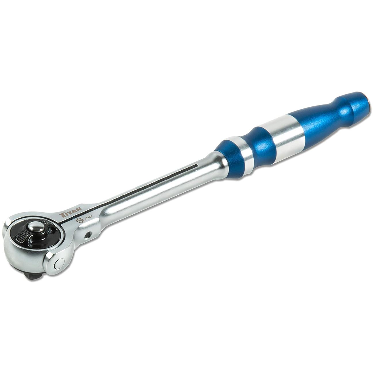 Titan 3/8" Drive x 10" Swivel Head Ratchet - 90 Tooth