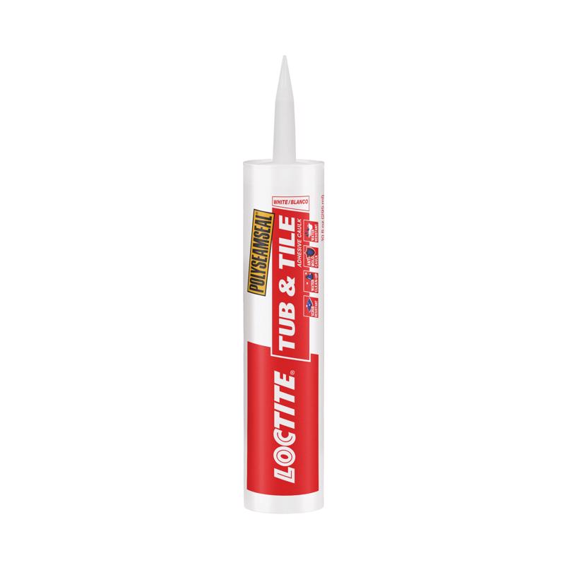 LOCTITE - Loctite Polyseamseal White Acrylic Latex Tub and Tile Adhesive Caulk 10 oz - Case of 12