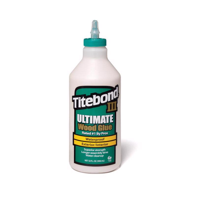 TITEBOND III - Titebond III Ultimate Waterproof Tan Wood Glue 1 qt