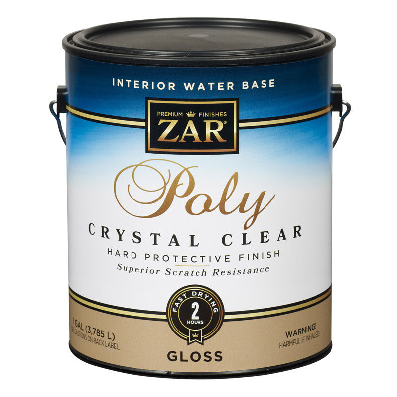 AQUA ZAR - ZAR Aqua Gloss Clear Water-Based Polyurethane 1 gal - Case of 2