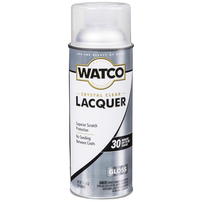 WATCO - Watco Gloss Clear Oil-Based Alkyd Wood Finish Lacquer Spray 11.25 oz - Case of 6