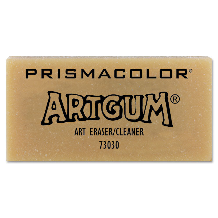 Prismacolor - ARTGUM Eraser, For Pencil Marks, Rectangular Block, Large, Off White, Dozen