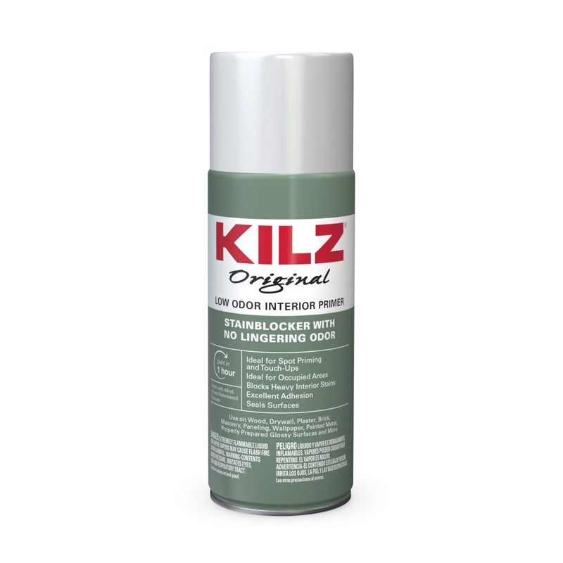 KILZ - KILZ Original White Flat Oil-Based Aerosol Primer/Sealer 13 oz - Case of 12 [10444]