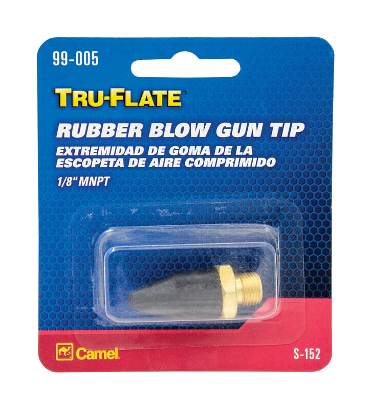 TRU-FLATE - Tru-Flate Brass Air Blow Gun Rubber Tip 1/8 in.