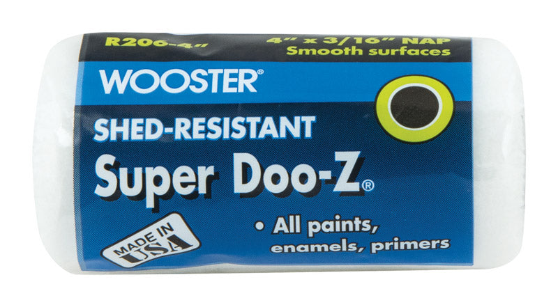 WOOSTER - Wooster Super Doo-Z Fabric 4 in. W X 3/16 in. Regular Paint Roller Cover 1 pk