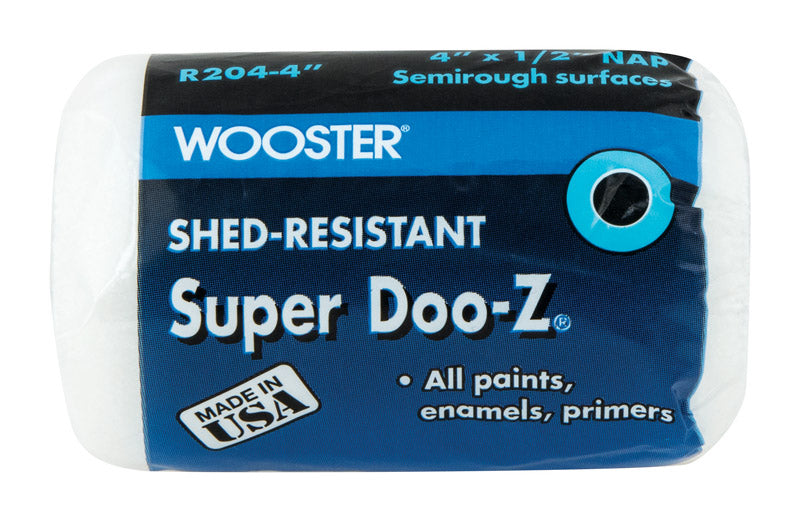 WOOSTER - Wooster Super Doo-Z Fabric 4 in. W X 1/2 in. Regular Paint Roller Cover 1 pk