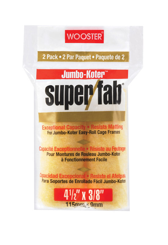 WOOSTER - Wooster Super/Fab Knit 4 1/2 in. W X 3/8 in. Mini Paint Roller Cover 2 pk