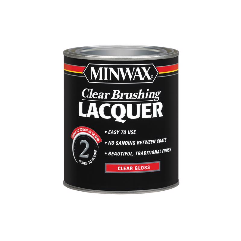MINWAX - Minwax Gloss Clear Brushing Lacquer 1 qt - Case of 4