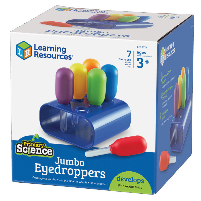 LEARNING RESOURCES - Primary Science Jumbo Eyedroppers with Stand