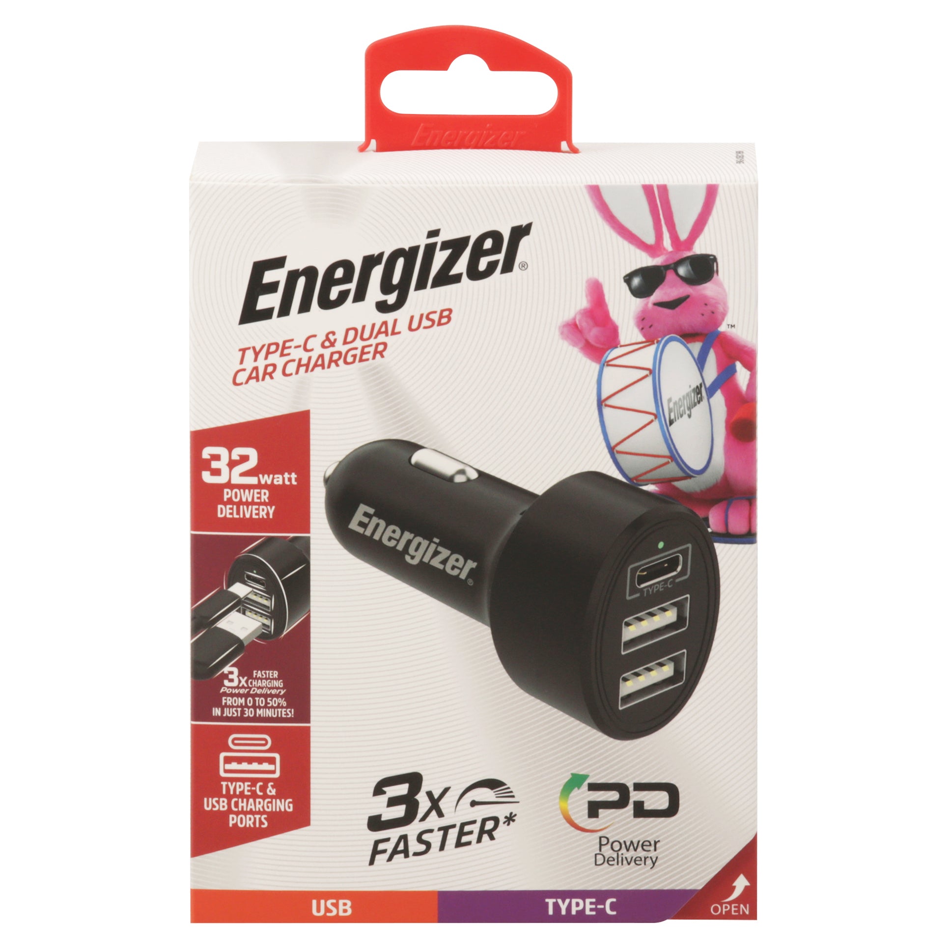 Energizer Car Charger 1 ea - Case of 1