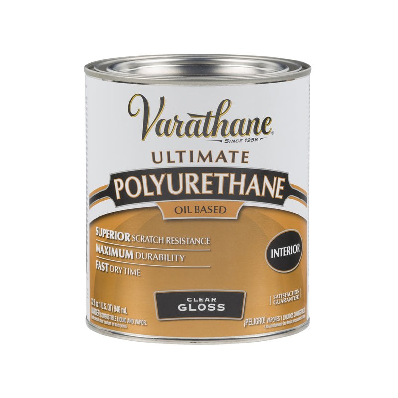 VARATHANE - Varathane Ultimate Gloss Clear Oil-Based Polyurethane 1 qt - Case of 2