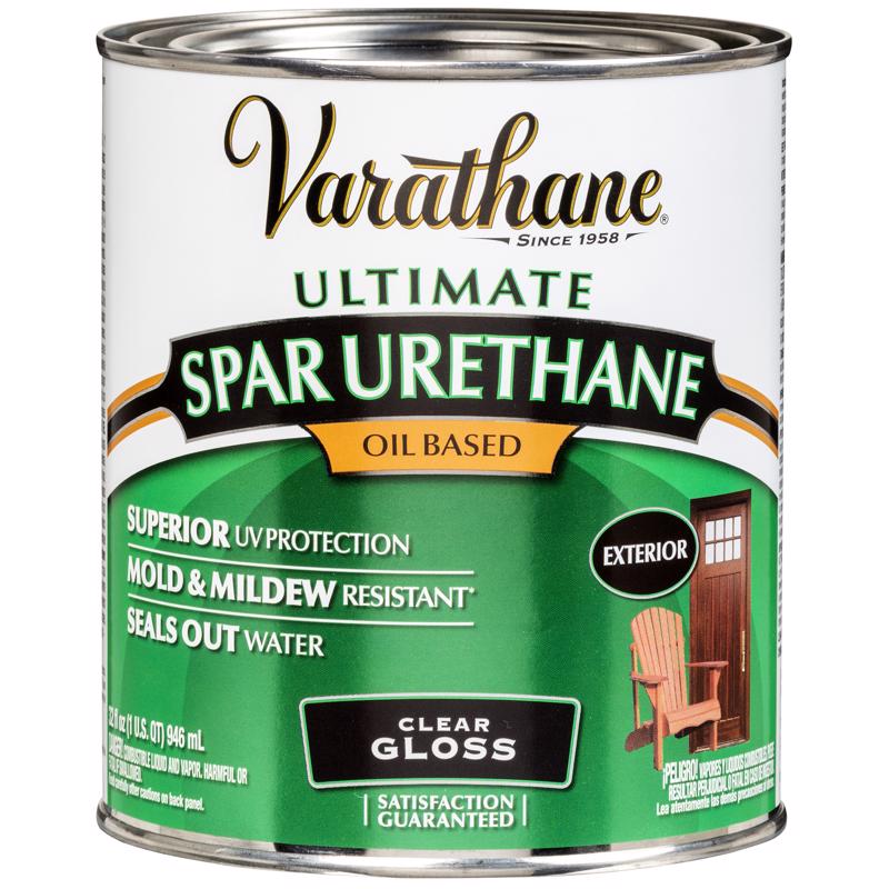 VARATHANE - Varathane Ultimate Gloss Clear Oil-Based Spar Urethane 1 qt - Case of 2