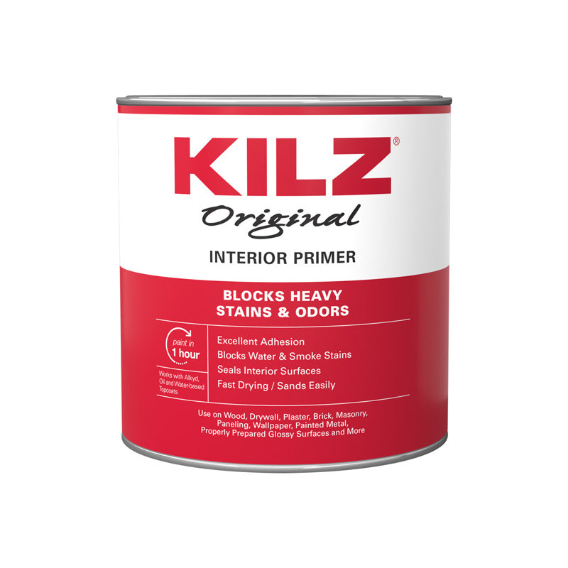 KILZ - KILZ Original White Flat Oil-Based Oil Primer 1 qt - Case of 6 [10002]