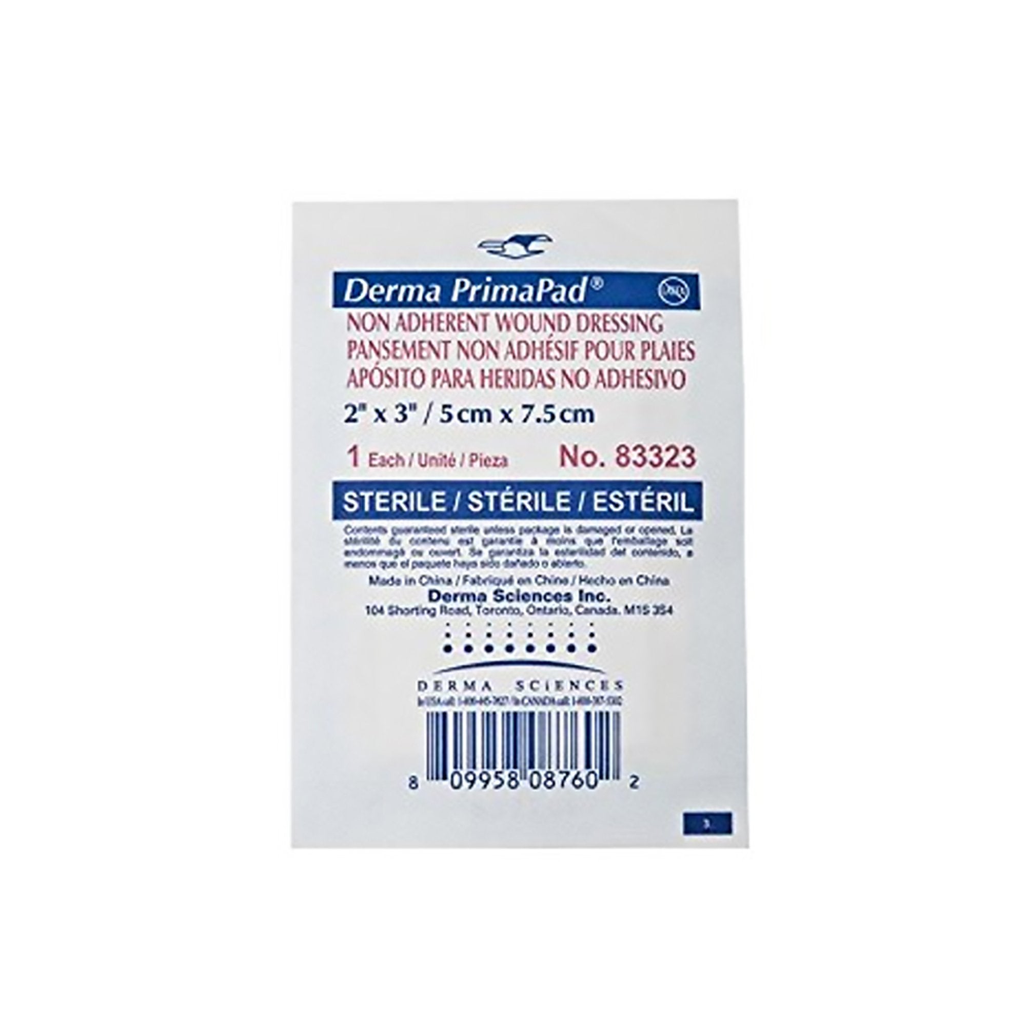 Gentell - Non-Adherent Dressing Primapad® 2 X 3 Inch 1-Ply Sterile 100 per Pack [100/BX]