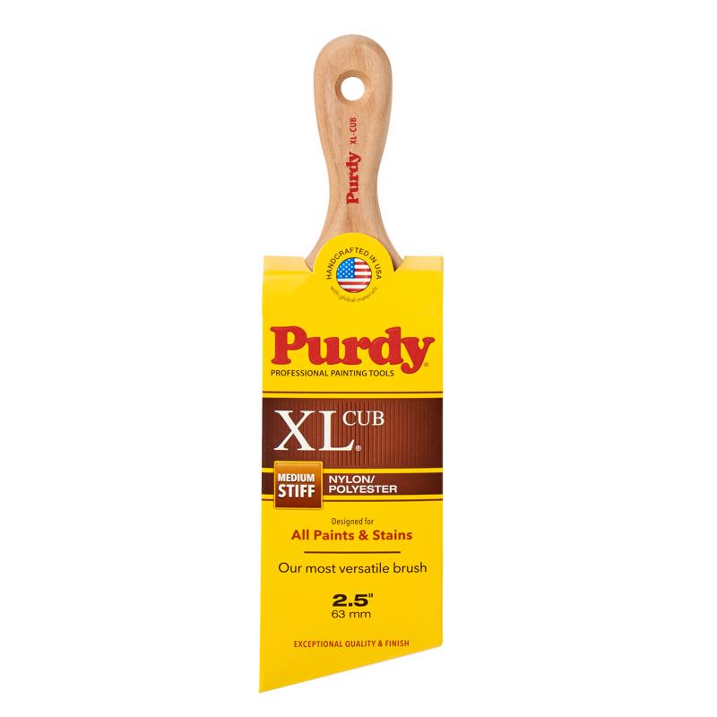 PURDY - Purdy XL Cub 2-1/2 in. Medium Stiff Angle Trim Paint Brush