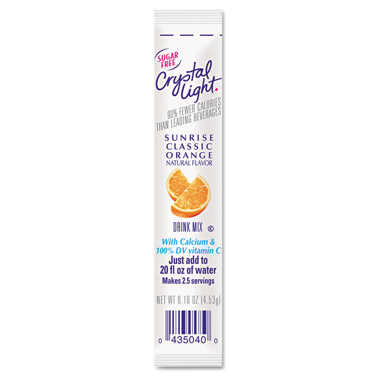 Crystal Light - On the Go, Sunrise Orange, .16oz Packets, 30/Box