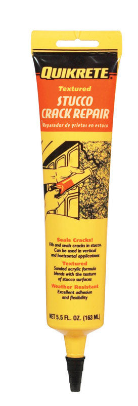 QUIKRETE - Quikrete 5.5 oz Indoor and Outdoor Stucco Crack Repair