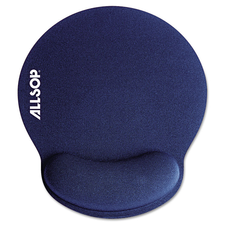 Allsop - MousePad Pro Memory Foam Mouse Pad with Wrist Rest, 9 x 10, Blue