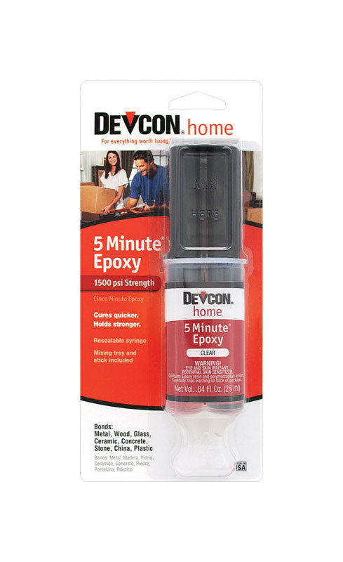DEVCON - Devcon 5 Minute High Strength Epoxy 0.84 oz - Case of 6