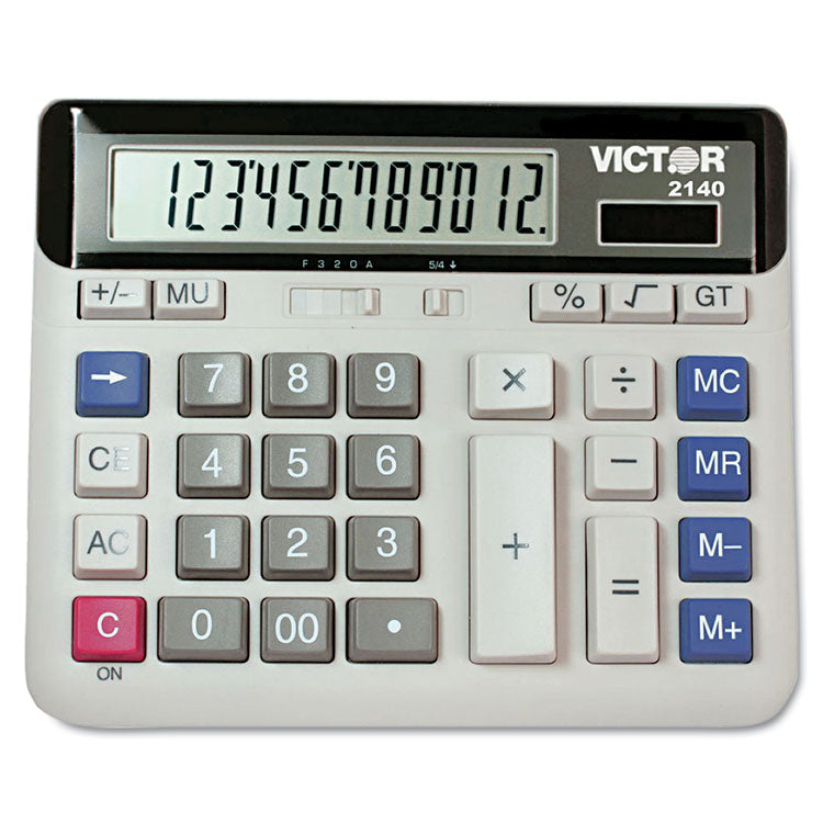 Victor - 2140 Desktop Business Calculator, 12-Digit LCD