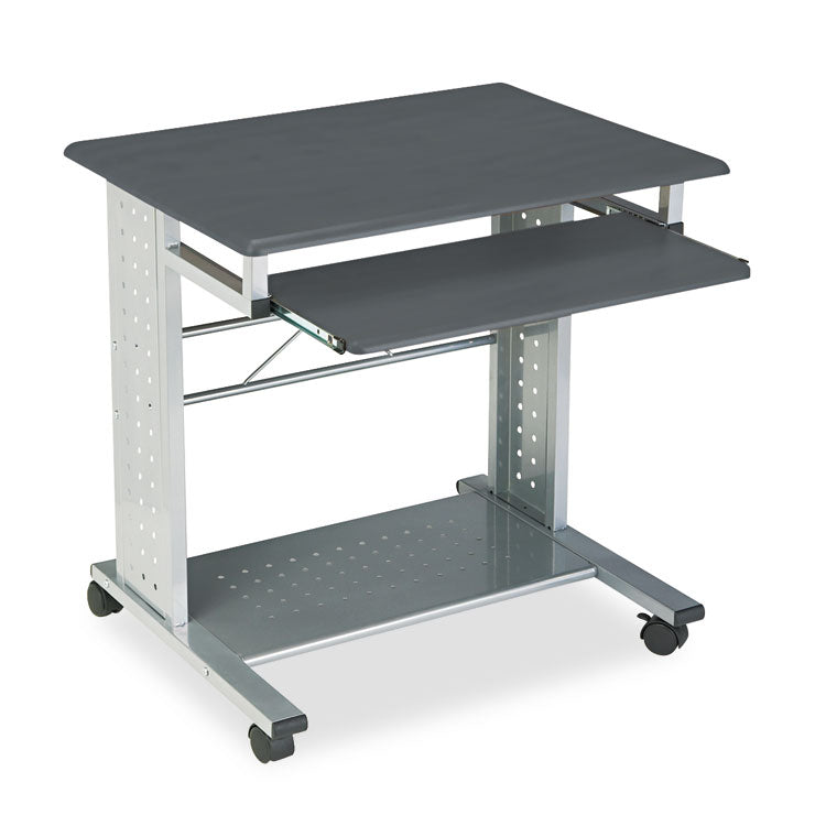 Safco - Empire Mobile PC Cart, 29.75" x 23.5" x 29.75", Anthracite/Silver