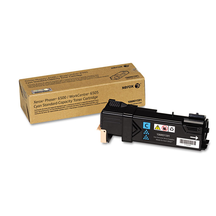 Xerox - 106R01591 Toner, 1,000 Page-Yield, Cyan