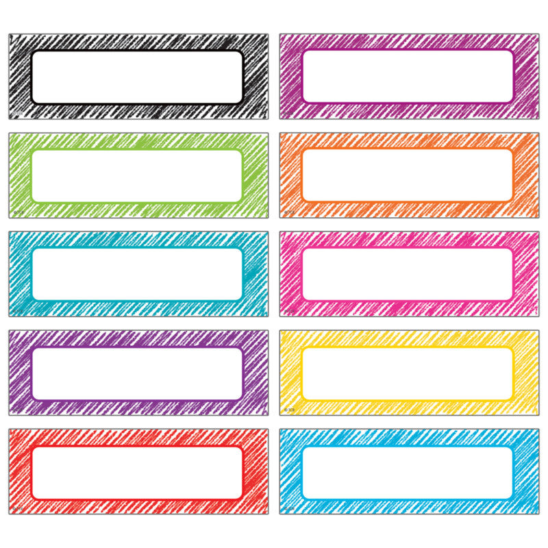 TEACHER CREATED RESOURCES - Scribble Labels Magnetic Accents, 20 Per Pack, 3 Packs