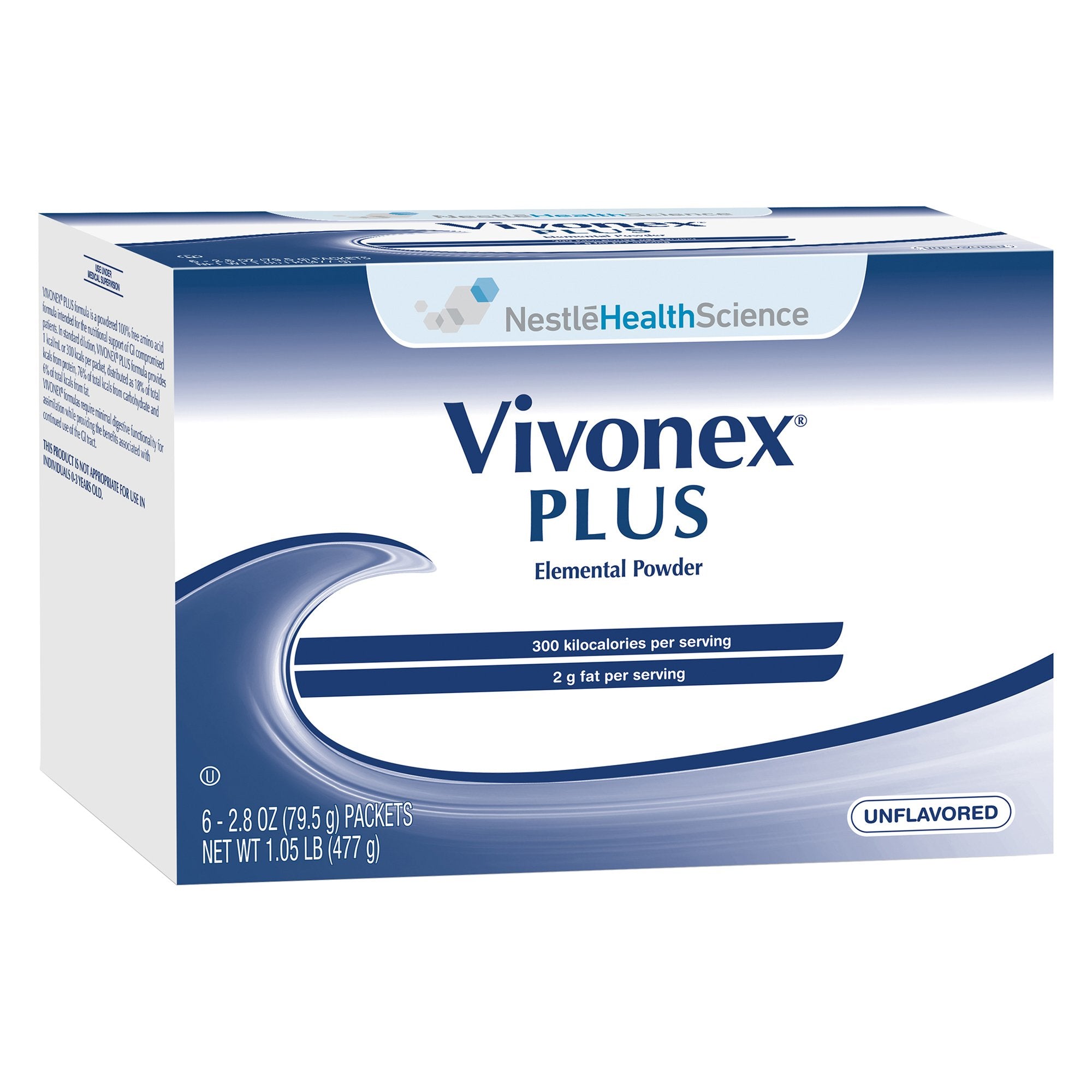 Nestle Healthcare Nutrition - Oral Supplement Vivonex® Plus Unflavored Powder 2.8 oz. Individual Packet [6/BX]