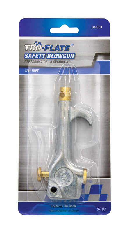 TRU-FLATE - Tru-Flate Steel Air Blow Gun Safety Lever 1/4 in. NPT [TRFL18231]