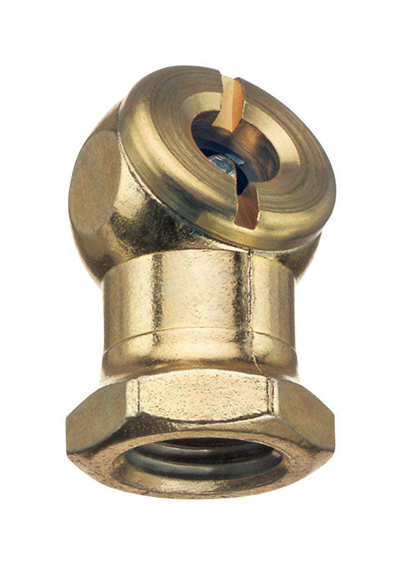 TRU-FLATE - Tru-Flate Brass Air Line Chuck 1/4 in. FPT 1 pc