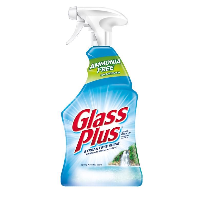 GLASS PLUS - Glass Plus Spring Waterfall Scent Glass Cleaner 32 oz Liquid - Case of 9